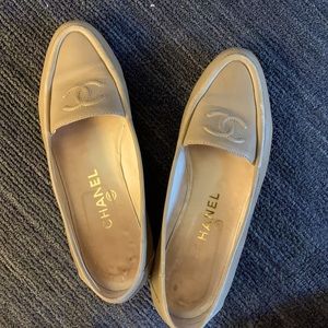 Beige Chanel Loafers